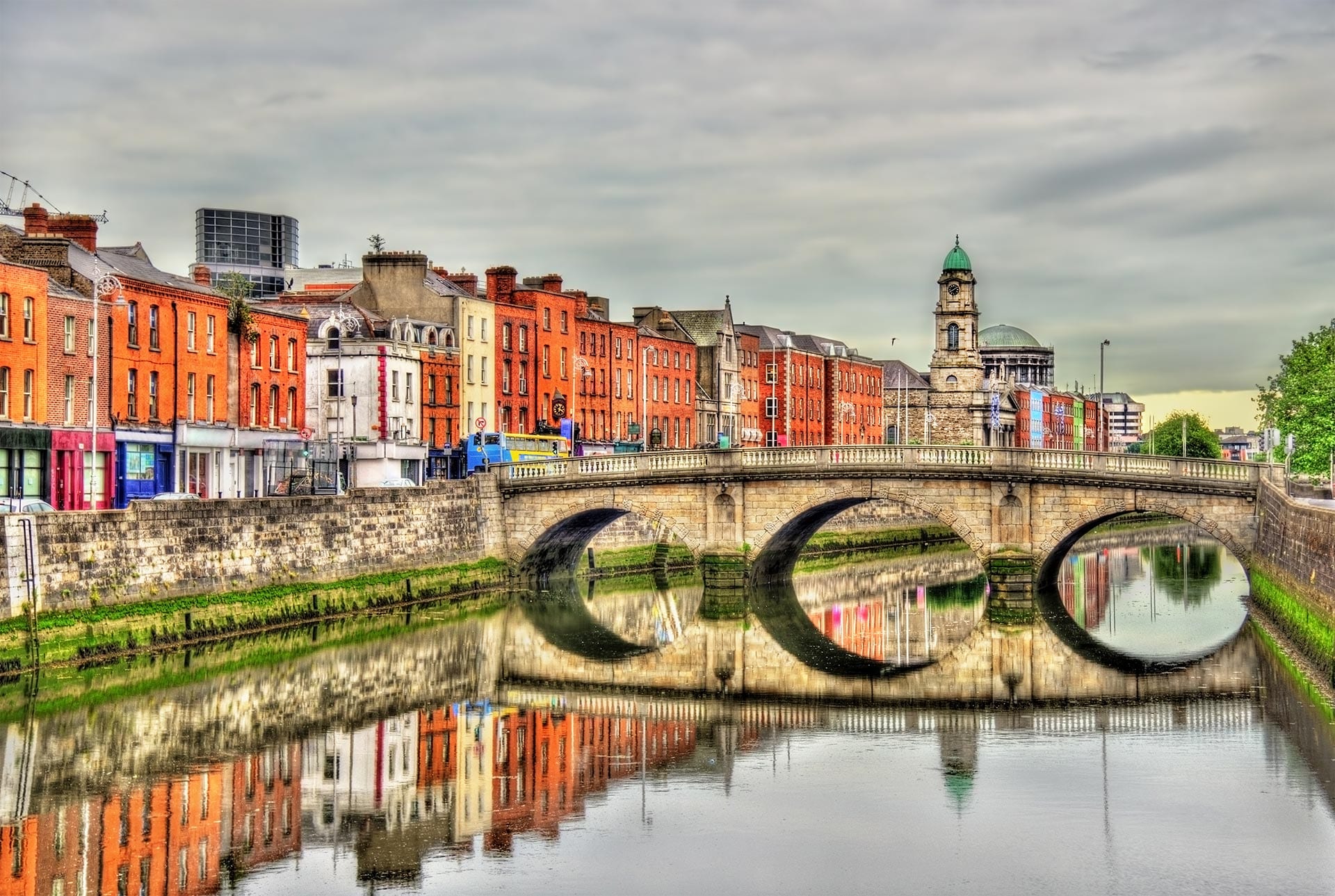 Mellows-Bridge-over-Liffey-River-in-Dublin