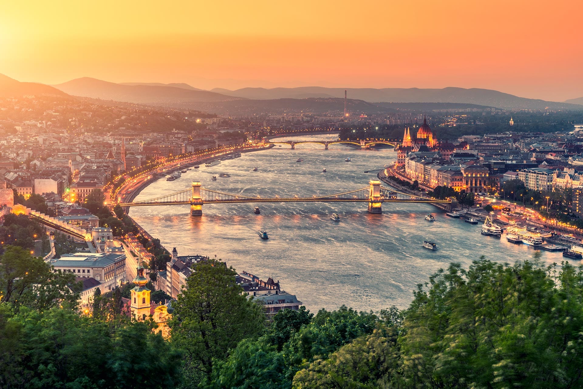 Danube Discovery Cruise Featured Hungary Budapest Aerial View Of Danube River 1 