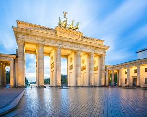 Brandenburg Gate in Berlin city, Germany.