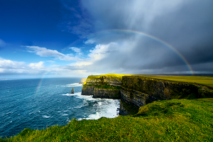 Ireland_County Clare_Cliffs of Moher Rainbow