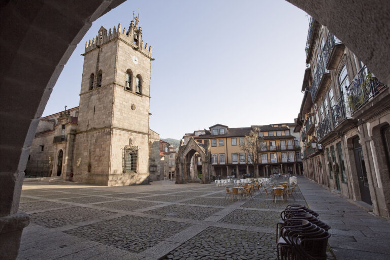 City Square in Guimaraes, Portugal
