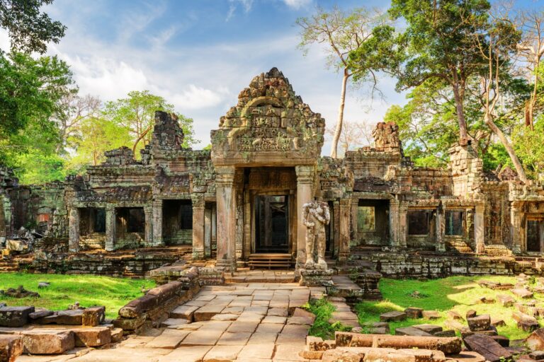 The entrance to Preah Khan in Angkor Wat, Cambodia