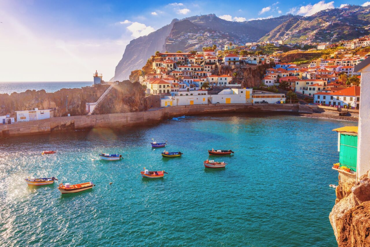 The fishing village of Câmara de Lobos in Madeira, Portugal