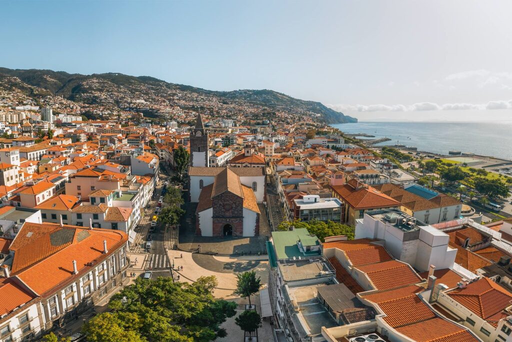 Drone Photo of Funchal in Madeira, Spain