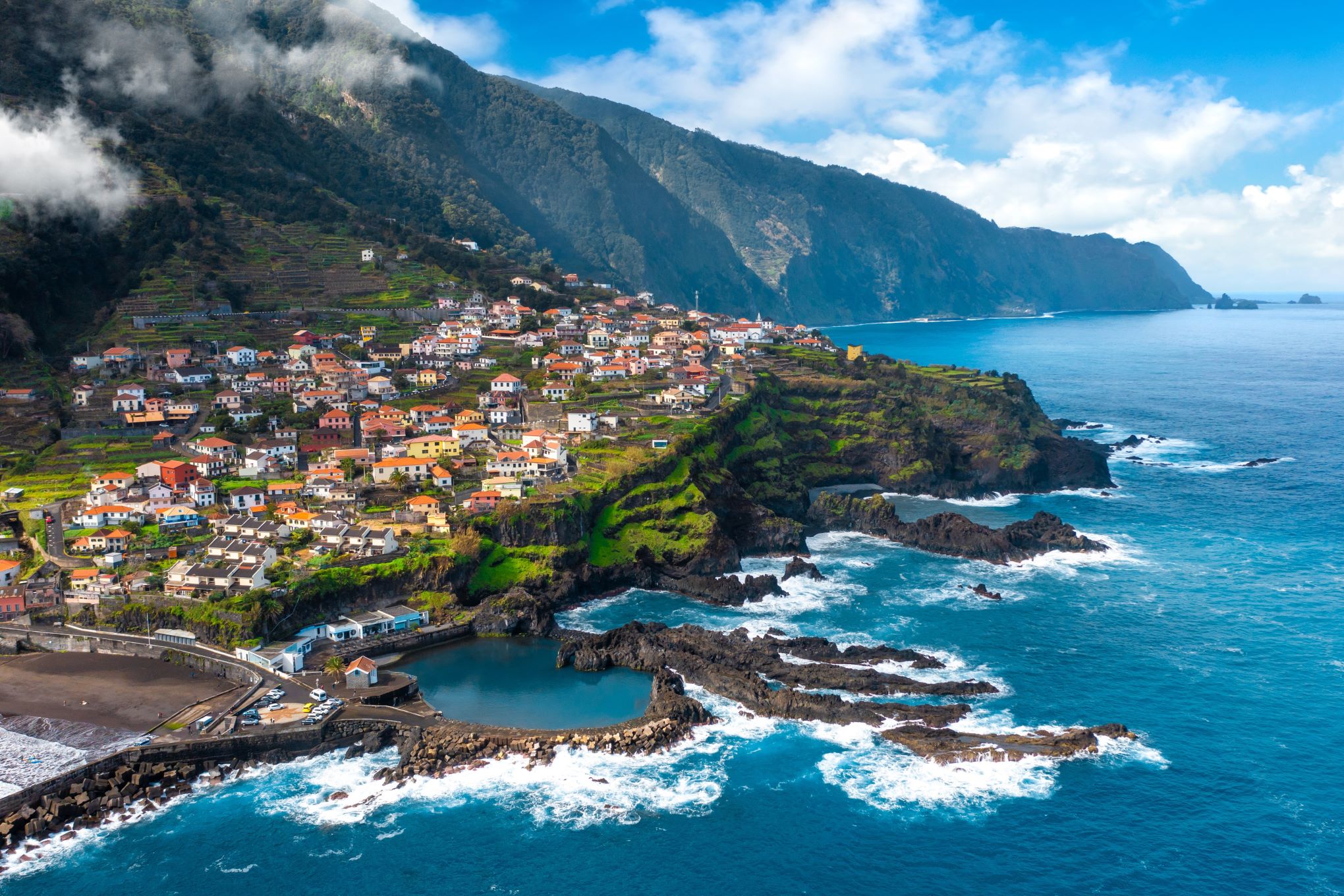 Natural Volcanic Pools of Porto Moniz in Madeira, Portugal