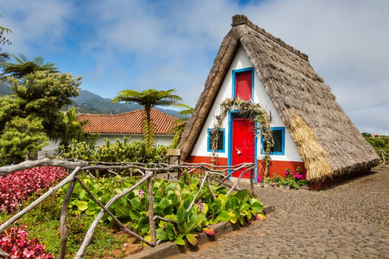 Traditional Thatched-Roof House in Santana, Madeira, Portugal